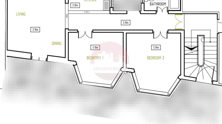 Paceville - Airspaces in a  6+1 area