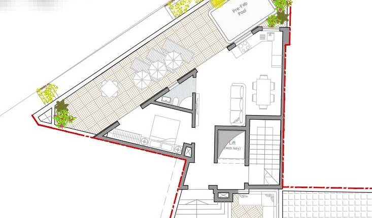 Birzebbugia - 1 Bedroom Penthouse - On Plan