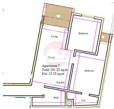 Mosta, Already Built ** Finished 2 Bedroom Apartment with Terrace & Balcony ** optional Garages