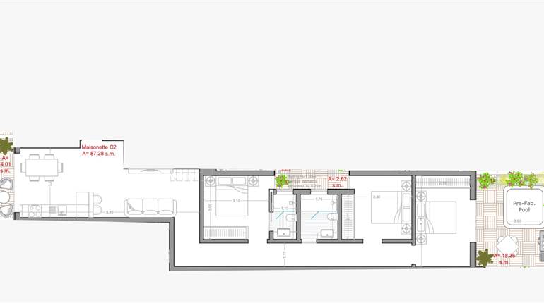 Birzebbugia - 3 Bedroom Maisonette 