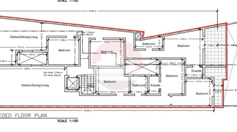 Tarxien – 3 Bedroom Penthouse (On Plan)