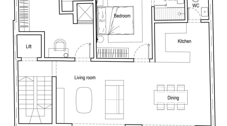 Fgura - Squarish 2 Bedroom Penthouse - On Plan 