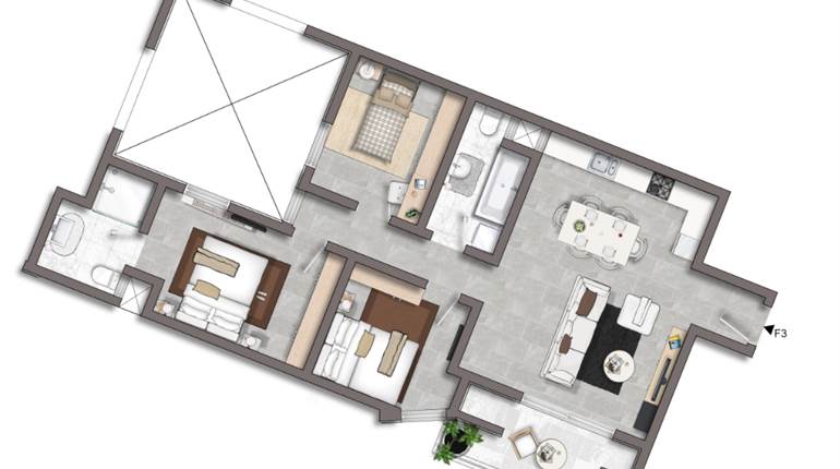 Marsascala - 3 Bedroom Finished Ready Built 4th Floor Apartment 