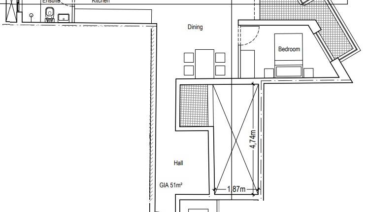 San Gwann - 1 Bedroom 1st Floor Apartment On Plan 