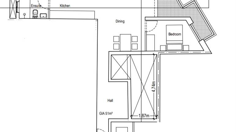 San Gwann - 1 Bedroom 4th Floor Apartment On Plan 