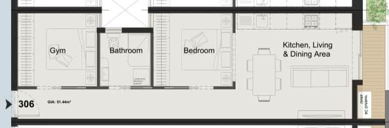Paola - On Plan 2 Bedroom Apartment 