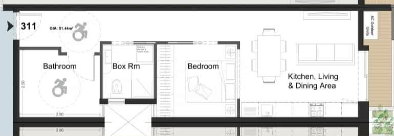 Paola - On Plan 1 Bedroom Apartment 