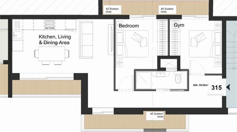 Paola - 2 Bedroom Apartment On Plan 