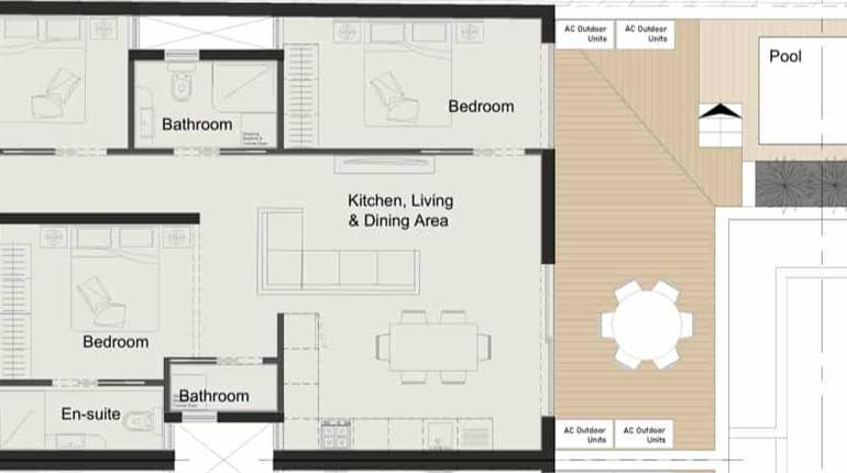 Paola - 3 Bedroom Penthouse with Pool 