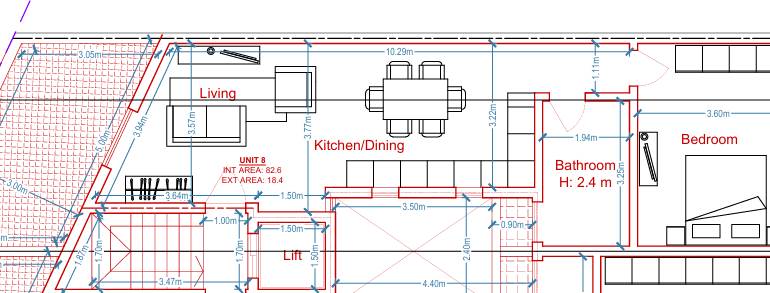 Zabbar - 1 Bedroom Penthouse with Terrace + Airspace - On Plan 