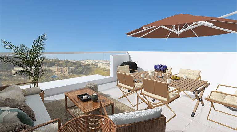 Mosta,Penthouse 2 Bedroom, AirSpace, Pool, Opt Gar