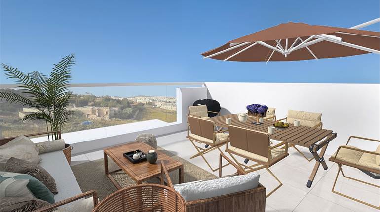 Mosta,Penthouse 2 Bedroom, AirSpace, Pool, Opt Gar