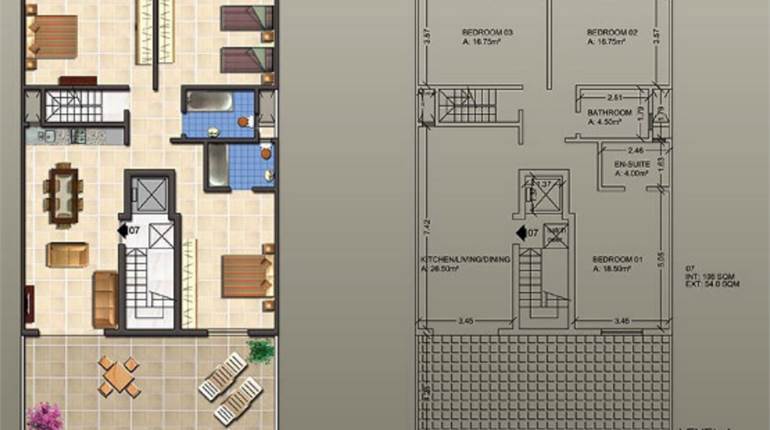 Iklin - 3 DBL Penthouse Fully Finished + Pool